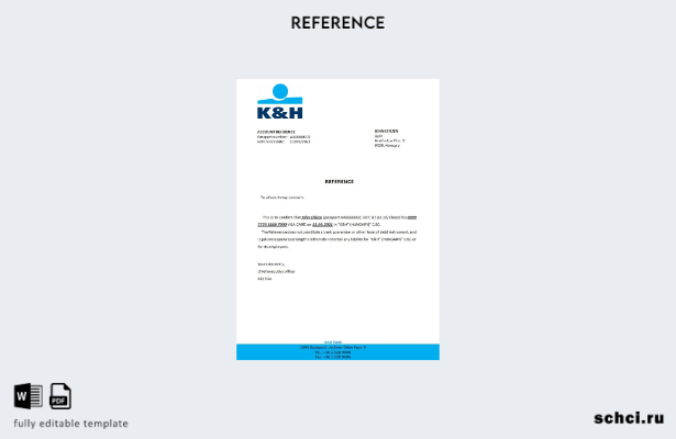 цифровая загрузка шаблона справки о закрытии K&H в Венгрии